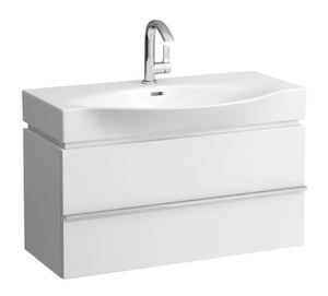 Kúpeľňová skrinka pod umývadlo Laufen Case 89,3x37,5x46,2 cm biela H4012520754631