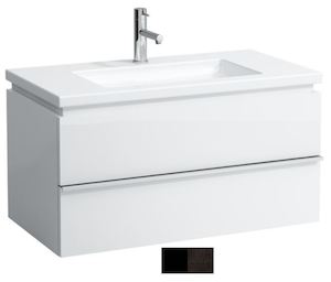 Kúpeľňová skrinka pod umývadlo Laufen Case 89,5x47,5x45,5 cm v dekore antracitový dub H4012620755481
