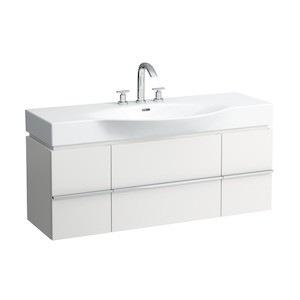 Kúpeľňová skrinka pod umývadlo Laufen Case 119,3x37,5x46,2 cm biela H4013020754631