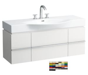 Kúpeľňová skrinka pod umývadlo Laufen Case 119,3x37,5x46,2 cm v prevedení multicolor H4013020759991
