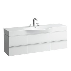 Kúpeľňová skrinka pod umývadlo Laufen Case 149,3x37,5x46,2 cm biela H4013520754631