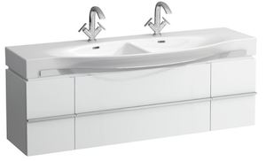 Kúpeľňová skrinka pod umývadlo Laufen Case 149,3x37,5x46,2 cm biela lesk H4013530754751
