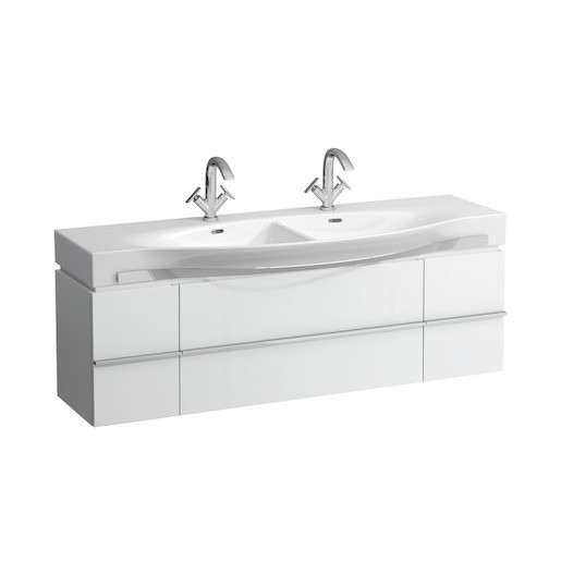 Kúpeľňová skrinka pod umývadlo Laufen Case 149,3x37,5x46,2 cm biela H4013540754631