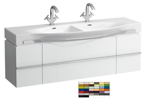Kúpeľňová skrinka pod umývadlo Laufen Case 149,3x37,5x46,2 cm v prevedení multicolor H4013540759991