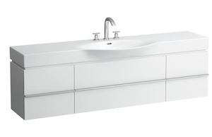 Kúpeľňová skrinka pod umývadlo Laufen Case 179x37,5x46,2 cm biela H4014010754631