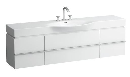 Kúpeľňová skrinka pod umývadlo Laufen Case 179x37,5x46,2 cm v dekore vápnenie dub H4014010755191
