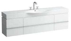 Kúpeľňová skrinka pod umývadlo Laufen Case 179x37,5x46,2 cm biela H4014020754631