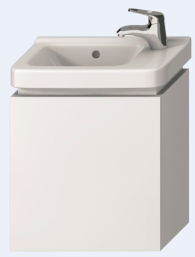 Kúpeľňová skrinka pod umývadlo Jika Cubito 45x24,1x48 cm biela H40J4201005001