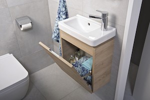 Kúpeľňová skrinka pod umývadlo Jika Cubito 45x24,1x48 cm dub H40J4201005191