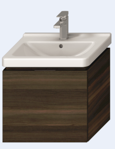 Kúpeľňová skrinka pod umývadlo Jika Cubito 55x46,7x48 cm v dekore tmavej borovice H40J4223014611