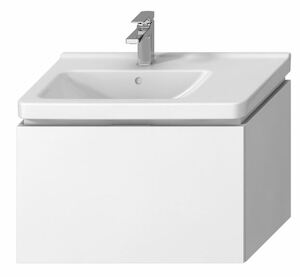 Kúpeľňová skrinka pod umývadlo Jika Cubito 74x42,6x48 cm biela H40J4253015001