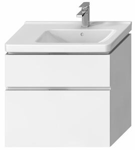 Kúpeľňová skrinka pod umývadlo Jika Cubito 74x42,6x68,3 cm biela H40J4254045001