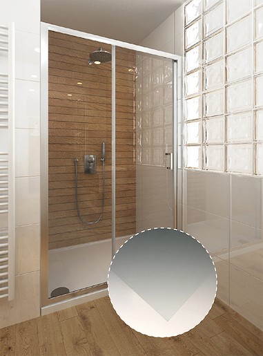 Bočné zástena k sprchovacím dverám 80 cm Roth Elegant Line 133-800000L-00-02