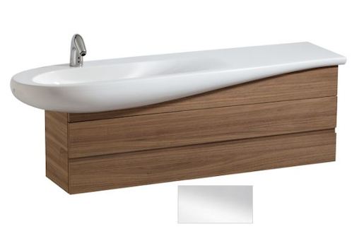 Kúpeľňová skrinka pod umývadlo Laufen Alessi One 135x135x44 cm biela lesk H4243600976311