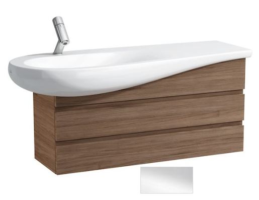 Kúpeľňová skrinka pod umývadlo Laufen Alessi Dot 99,4x32x48,5 cm biela lesk H4245200976311