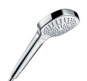 Dizajnová ručná sprcha Croma Select od známej spoločnosti Hansgrohe, s veľkosťou sprchovej hlavy 11 cm a s tlačidlom Select pre pohodlné prepínanie medzi sprchovými prúdmi. Táto sprcha je vďaka svojmu dizajnovému prevedeniu vhodnou voľbou do každej modernej kúpeľne.