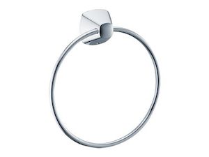 Praktický nástenný držiak utěráky CITY.2 KEUCO, kruhový, je vďaka svojej jednoduchosti vhodný doplnok do každej kúpeľne, ktorý zaujme na prvý pohľad.  