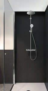 Sprchový systém Hansgrohe Crometta S na stěnu s termostatickou batériou chróm 27267000