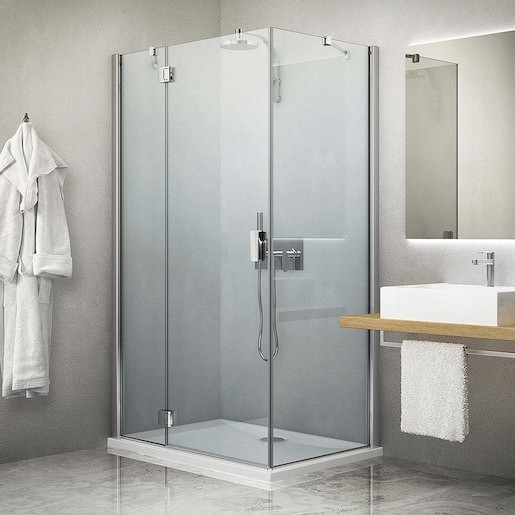 Bočná zástena k sprchovacím dverám 100x201 cm Roth Hitech Line chróm lesklý 286-1000000-06-02