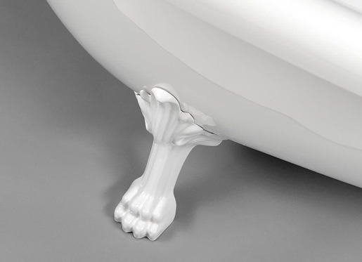 Voľne stojaca vaňa Polysan Retro 158x73 cm akrylát ľavá aj pravá biela/nohy biele 37112
