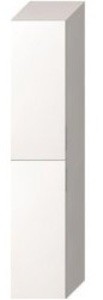 Závesná kúpeľňová skrinka vysoká v bielej farbe o rozmere 32x32,2x161,8 cm. S pomalým zatváraním. Dvierka majú ľavé i pravé otváranie.