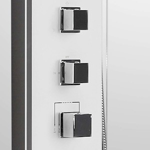 Sprchový panel Roth LUCE KVADRO s termostatickou batériou biela 4000381