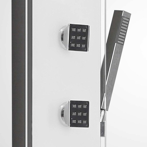 Sprchový panel Roth LUCE KVADRO s termostatickou batériou biela 4000381