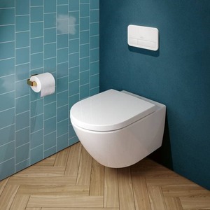 Villeroy & Boch toaleta Subway 3.0, bez okraja, nástenná, s TwistFlush, White Alpin CeramicPlus; 4670T0R1