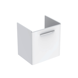 Kúpeľňová skrinka pod umývadlo Geberit Selnova 54,4x44,6x55,7 cm biela lesk 500.180.01.1