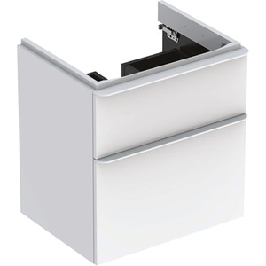 Kúpeľňová skrinka pod umývadlo Geberit Smyle Square 58,4x62x47 cm biela 500.352.00.1