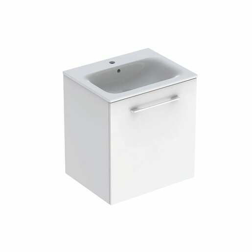 Kúpeľňová skrinka s umývadlom Geberit Selnova 60x50,2x65,2 cm biela lesk 501.252.00.1