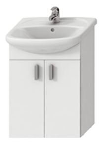 Kúpeľňová skrinka s umývadlom Jika Lyra plus 53x29,2x75 cm biela H4519514323001