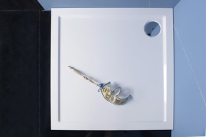 Sprchová vanička štvorcová Polysan 100x100 cm liaty mramor 60511