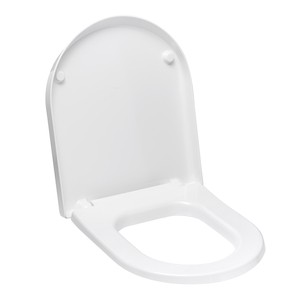WC doska z duroplastu so softclose (pomalé sklápanie) v bielej farbe. Pánty z kovu.