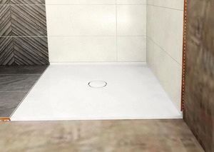 Sprchová vanička štvorcová Polysan 90x90 cm liaty mramor 73165