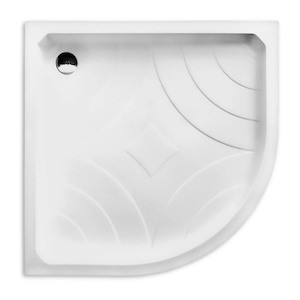 Sprchová vanička štvrťkruhová Roth 80x80 cm akrylát 8000024