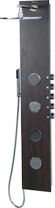 Sprchový panel Sapho 5SIDE ROUND s pákovou batériou wenge 80213