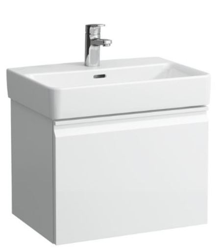 Kúpeľňová skrinka pod umývadlo Laufen Pro 52x37x39 cm biela lesk H4830210954751