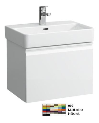 Kúpeľňová skrinka pod umývadlo Laufen Pro 47x45x39 cm v prevedení multicolor H4830240959991