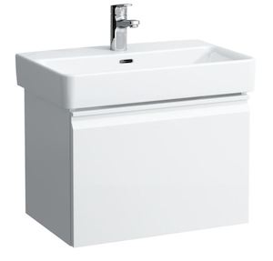 Kúpeľňová skrinka pod umývadlo Laufen Pro 57x45x39 cm biela lesk H4830410954751
