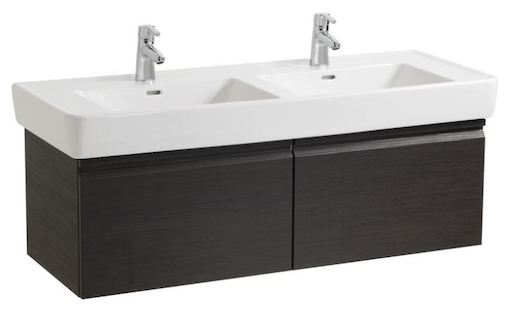 Kúpeľňová skrinka pod umývadlo Laufen Pro 122x45x39 cm wenge H4830810954231