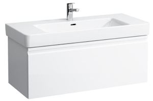 Kúpeľňová skrinka pod umývadlo Laufen Pro S 101x45x39 cm biela lesk H4835510964751