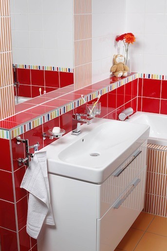 Kúpeľňová skrinka pod umývadlo KOLO Traffic 86,8x62,5x46,1 cm biela lesk 89437000