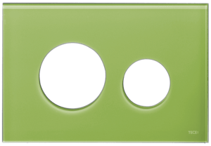 Kryt ovládacieho tlačidla Tece Loop sklo  v zelenej farbe 9240685