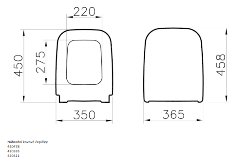 WC doska VitrA Shift duroplast biela 91-003-401