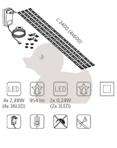 EGLO 4 LED pásiky 