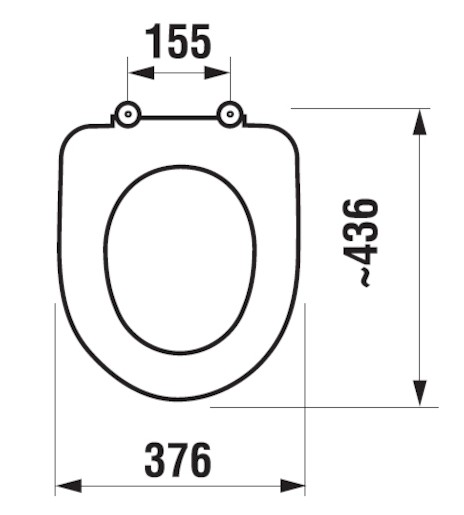 WC doska bez poklopu Jika Deep duroplast biela H8932823000631