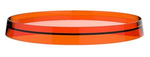 Mydelnička vo farebnom prevedení oranžová. Šírka tohto kúpeľňového doplnku od značky Laufen je 27,5 cm a je vyrobený z materiálu plast.