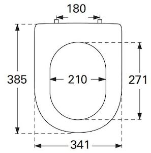 WC doska Villeroy & Boch Subway 2.0 duroplast biela 9M69Q101