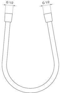 Sprchová hadica Ideal Standard Idealrain chróm A3330AA